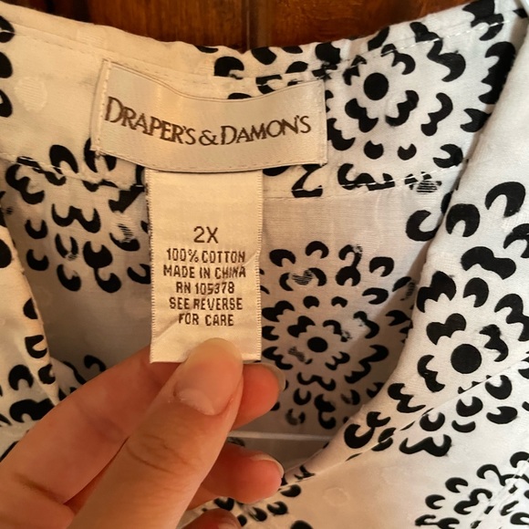 Draper’s & Damon’s blouse size 2X - Picture 3 of 4